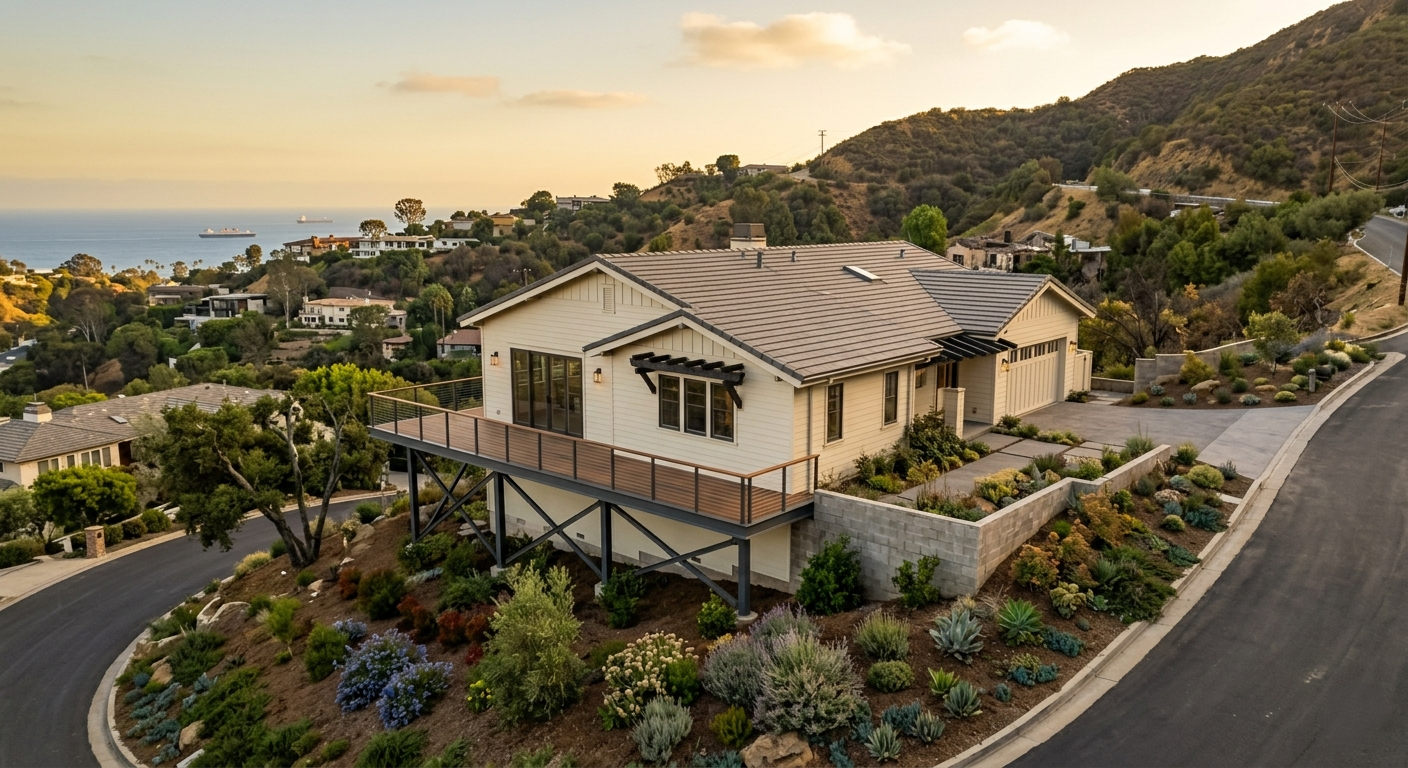 Newly rebuilt WUI compliant luxury home in Pacific Palisades