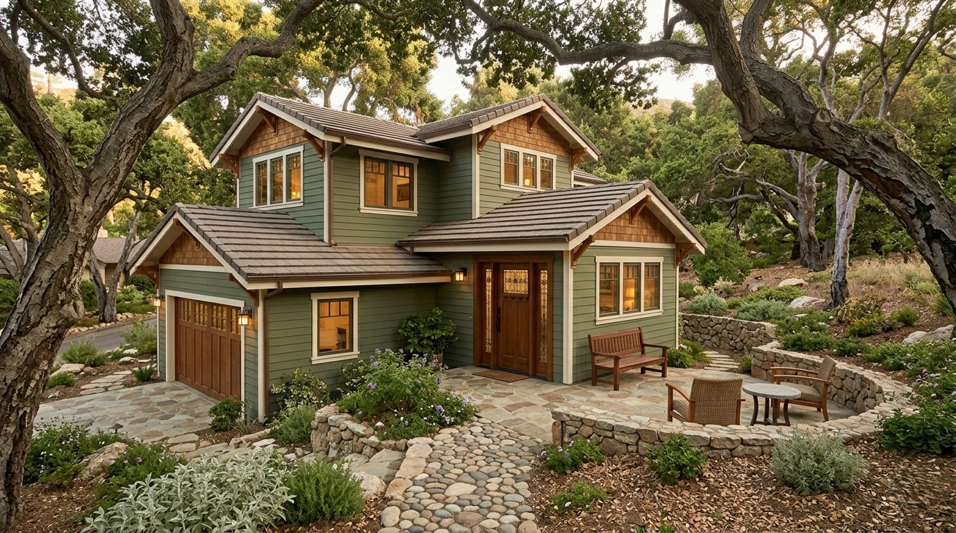 New detached ADU guest house Rustic Canyon Pacific Palisades fire rebuild lot