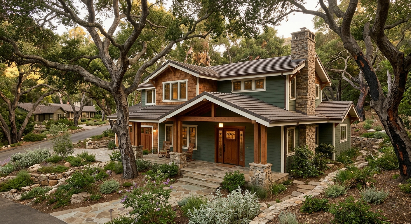 Rustic Canyon Pacific Palisades fire rebuild completed home exterior