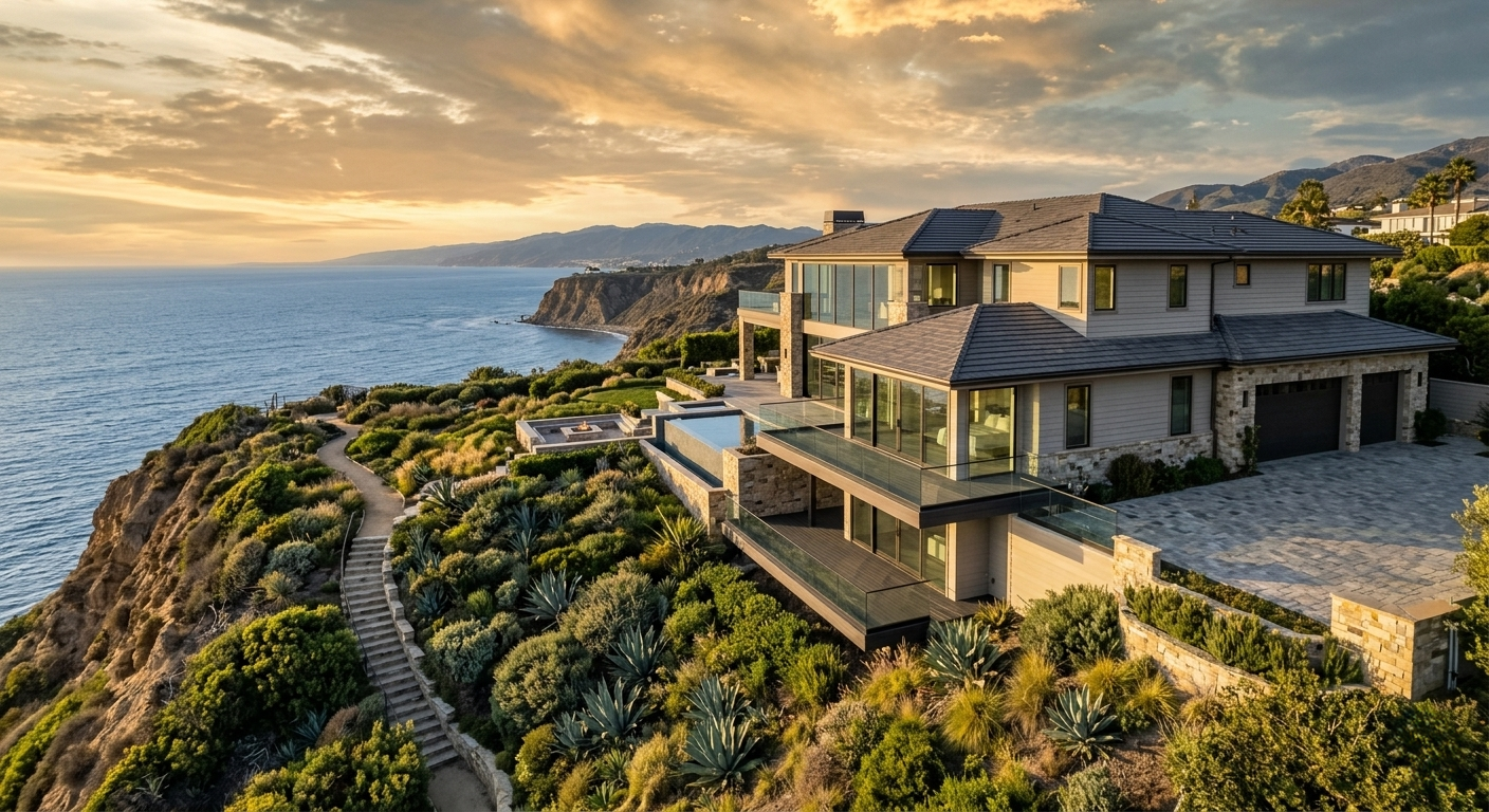 Fire rebuild Castellammare coastal Pacific Palisades ocean view 2026