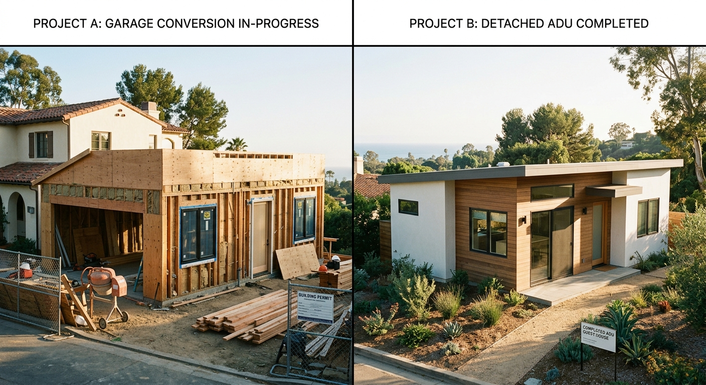 Garage conversion ADU Pacific Palisades