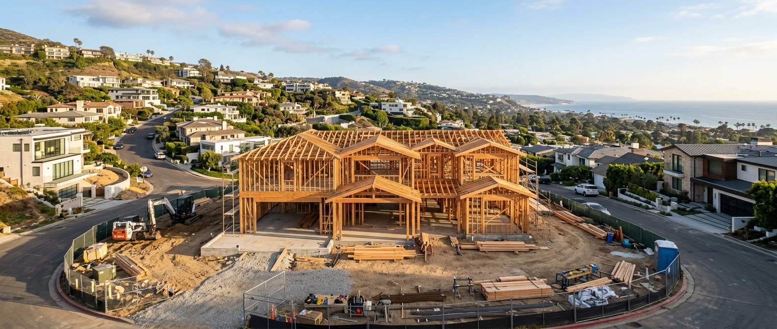 Pre-approved standard plan home design Pacific Palisades