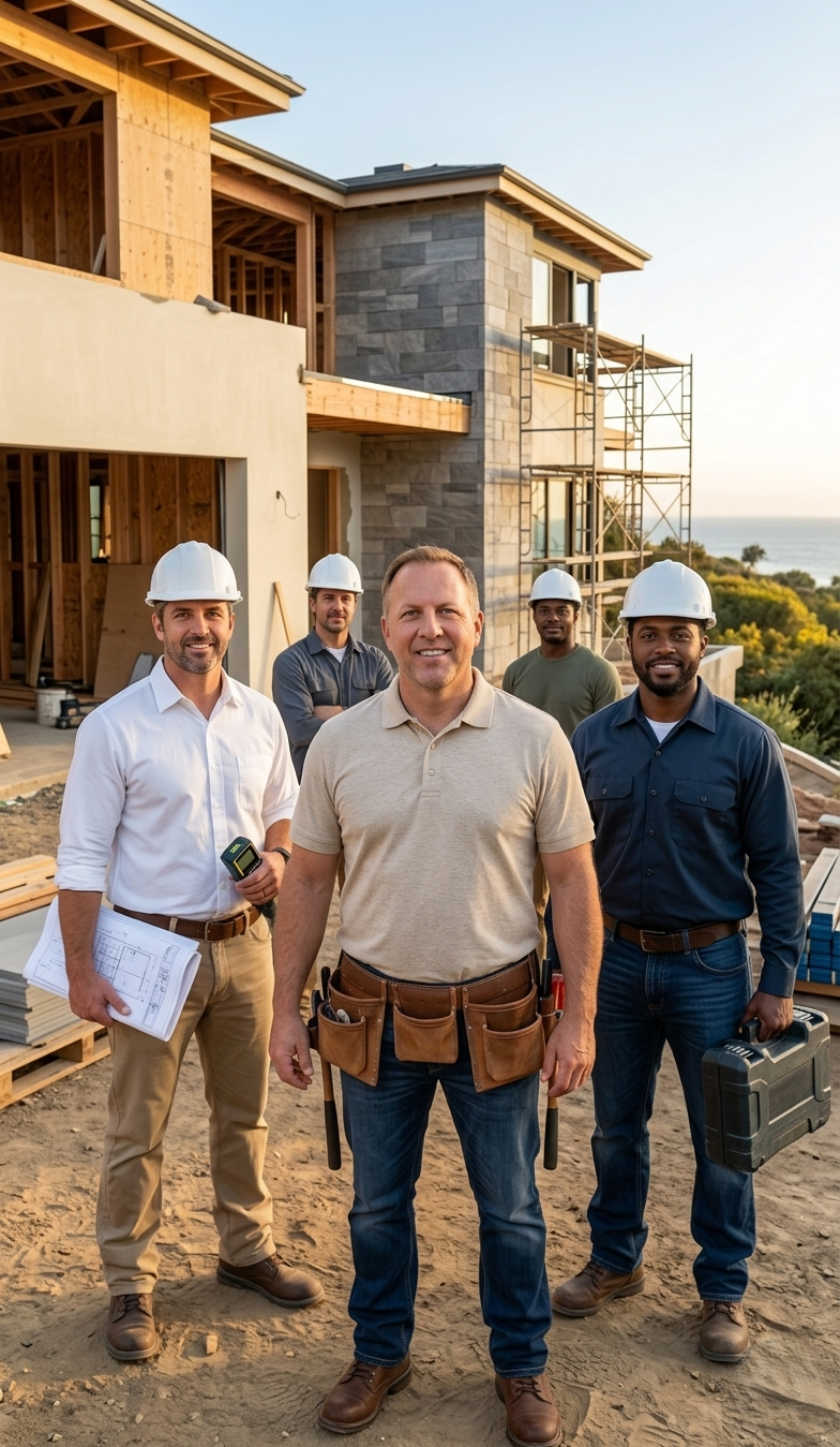 Pacific Palisades Remodeling team on a project site
