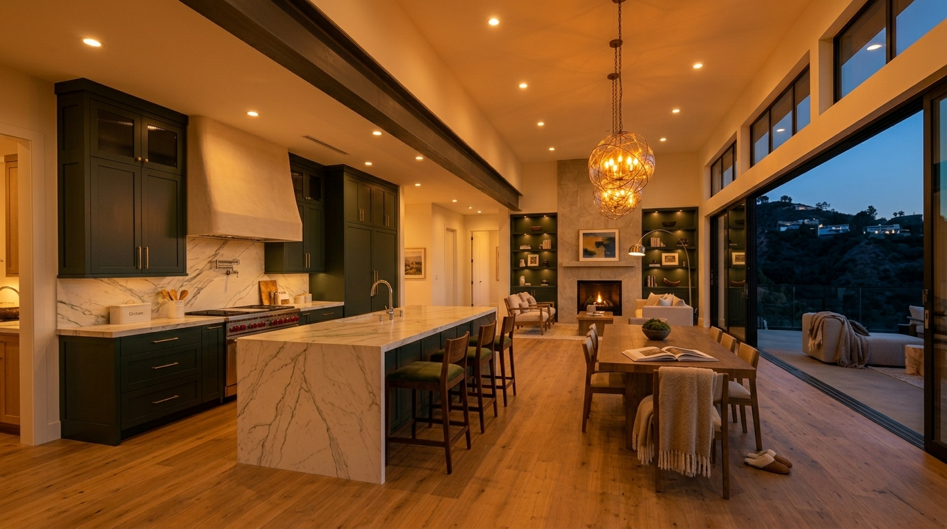 Whole home remodel completed Pacific Palisades luxury interior