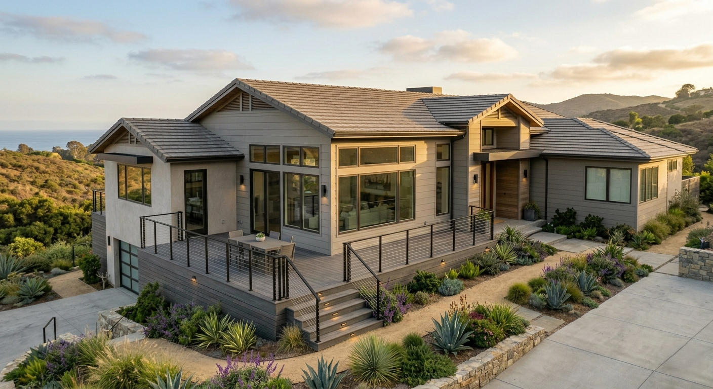 WUI compliant home construction Pacific Palisades